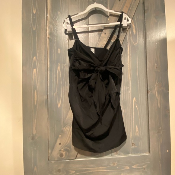 ASOS Maternity Black Swimwear Tankini 2 Piece Size 8 - Picture 2 of 7